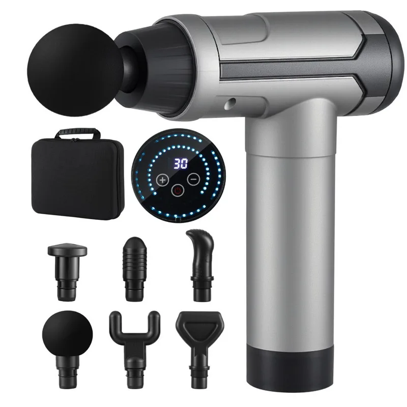 Everfit percussion massage gun with interchangeable heads